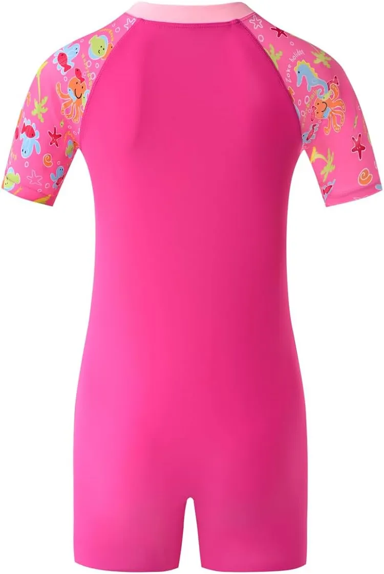 karrack Girls One Piece Swimsuit Kid Swimsuit Girls Water Sport Swimsuit UPF 50  Sun Protection Bathing Suits