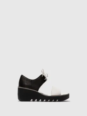 Lace-up Sandals BILU465FLY WHITE/BLACK
