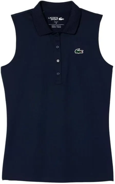 Lacoste Women's Slim Fit Uv Protect Stretch Golf Polo Shirt