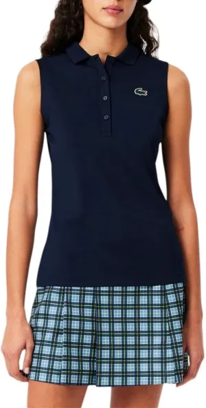 Lacoste Women's Slim Fit Uv Protect Stretch Golf Polo Shirt