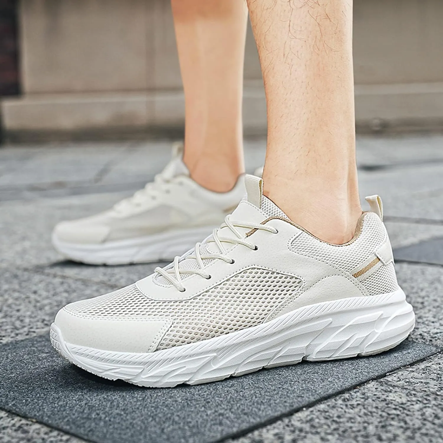 Lightweight Arch Support Sneakers for Men Non Slip Lightweight Workout Shoe Men's Stylish Lightweight Sneakers