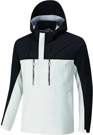 Lightweight Hooded Raincoat for Men, Waterproof, Windbreaker, Hiking, Camping, Fishing