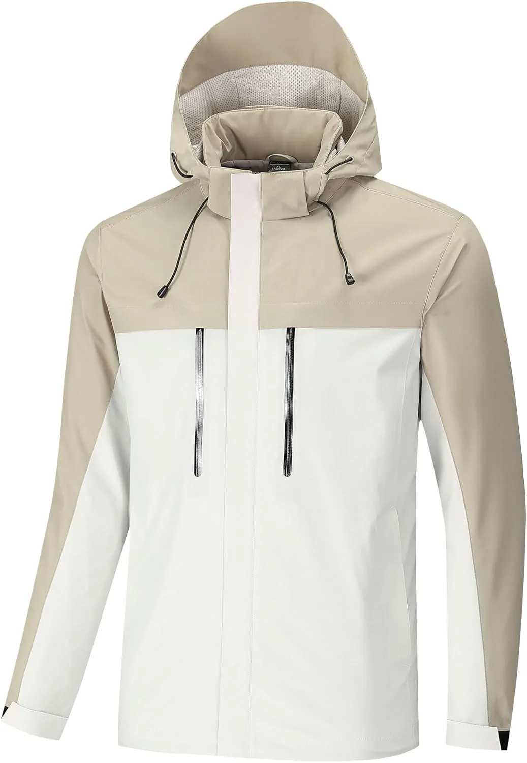 Lightweight Hooded Raincoat for Men, Waterproof, Windbreaker, Hiking, Camping, Fishing