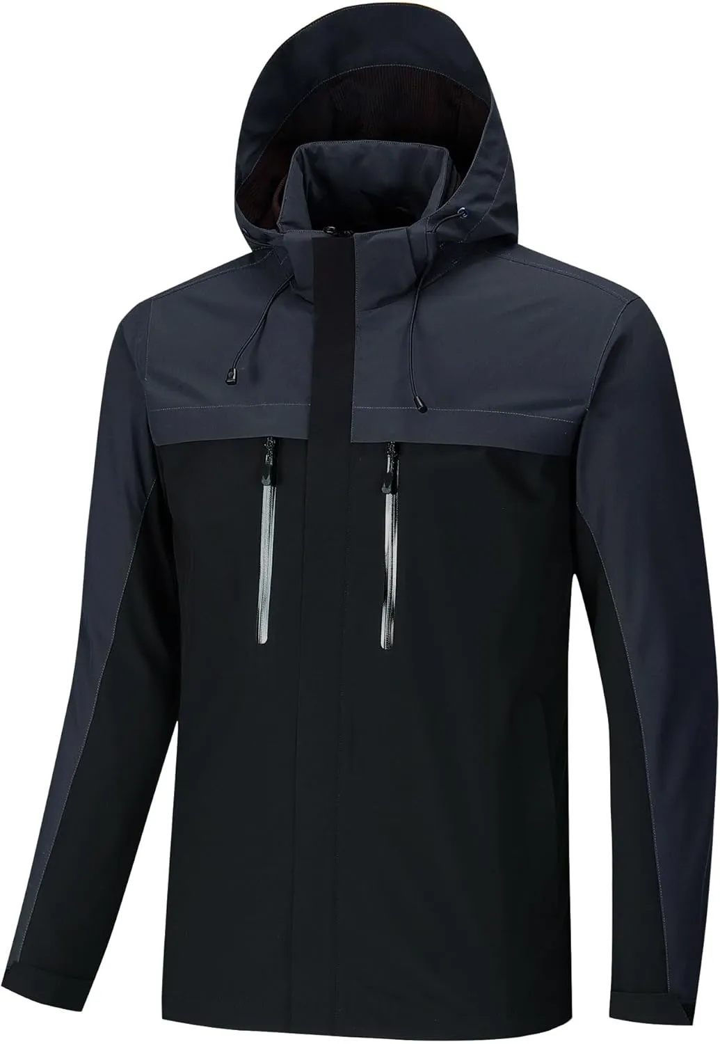 Lightweight Hooded Raincoat for Men, Waterproof, Windbreaker, Hiking, Camping, Fishing