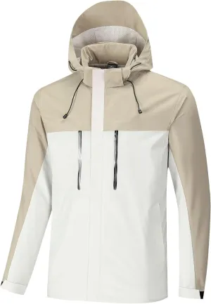 Lightweight Hooded Raincoat for Men, Waterproof, Windbreaker, Hiking, Camping, Fishing