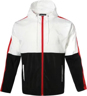 Lightweight Men's Windbreaker - Breathable Hooded Jacket for Outdoors & Commutes