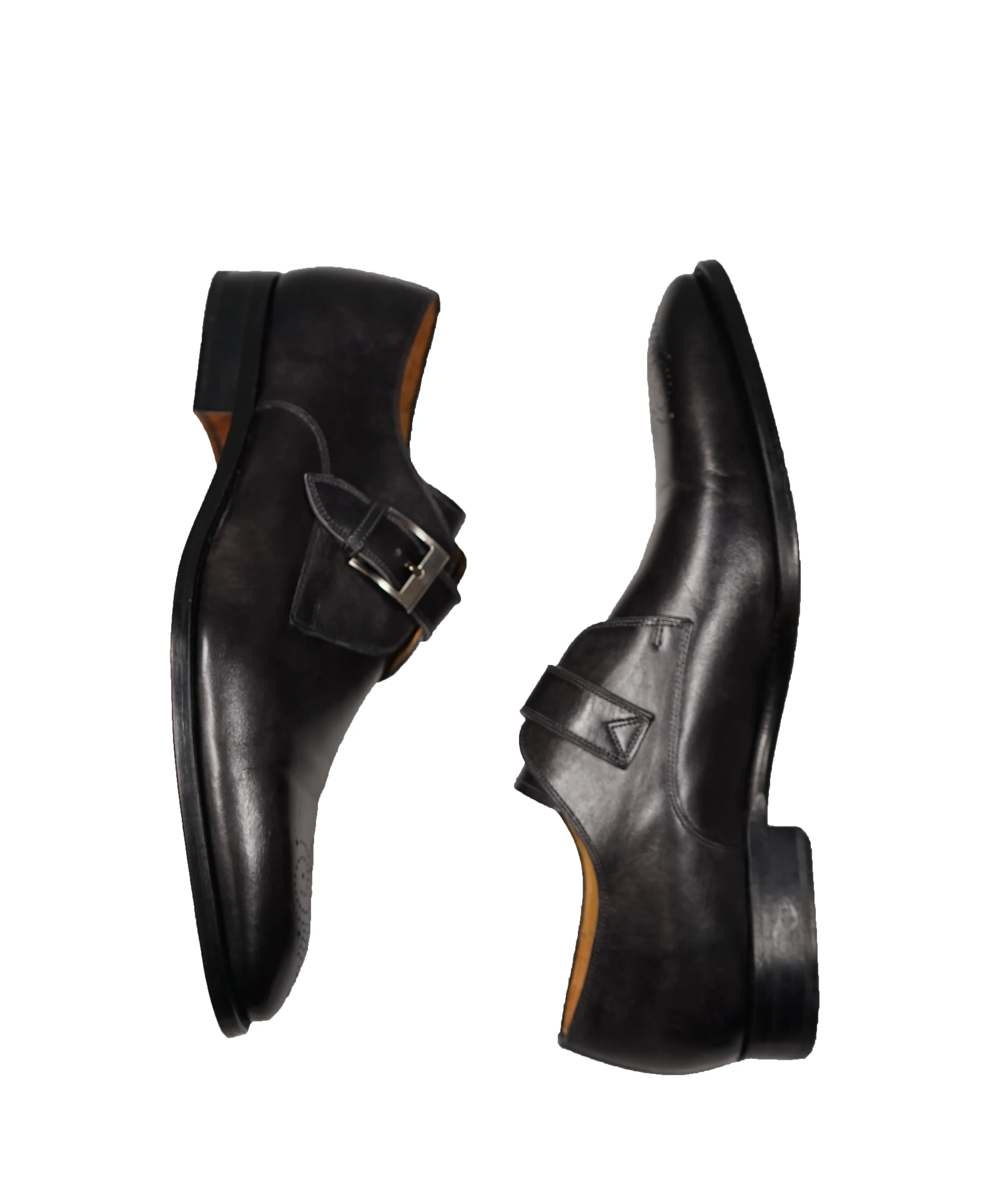MAGNANNI - Single Monk Strap Loafers Brogue Tip -13
