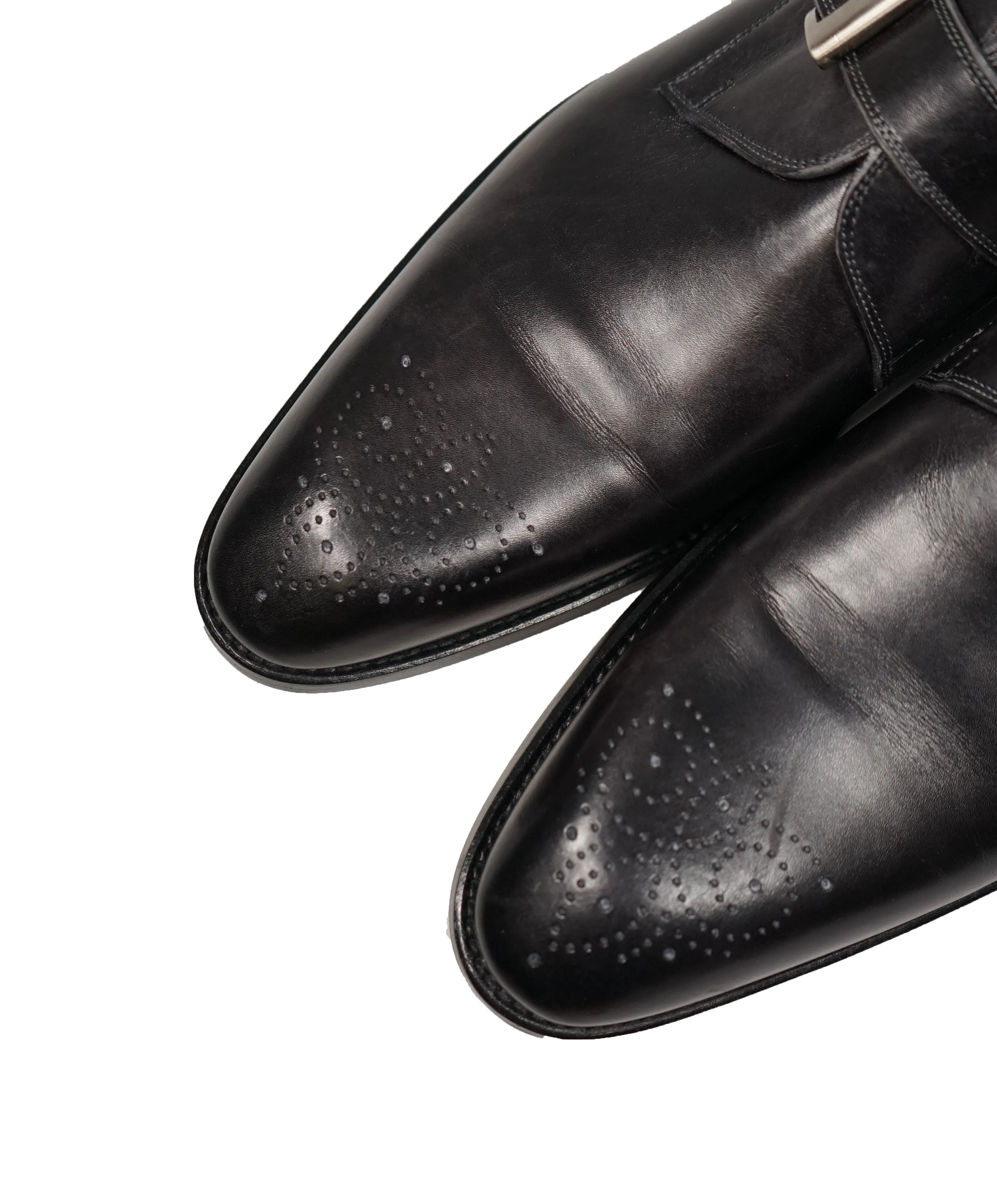 MAGNANNI - Single Monk Strap Loafers Brogue Tip -13