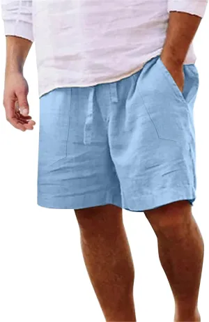 Men's Casual Shorts 5 Inches Inseam Flat Front Cargo Chino Shorts Summer Running Workout Slim Fit Golf Shorts