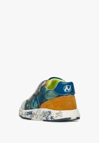 Naturino Jesko VL | Grey-Zucca Suede Kids Sneakers