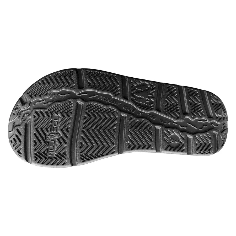 Nuu Sol Unisex Cascade Flip Flops- Eclipse Black