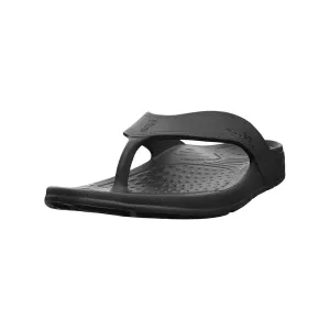 Nuu Sol Unisex Cascade Flip Flops- Eclipse Black