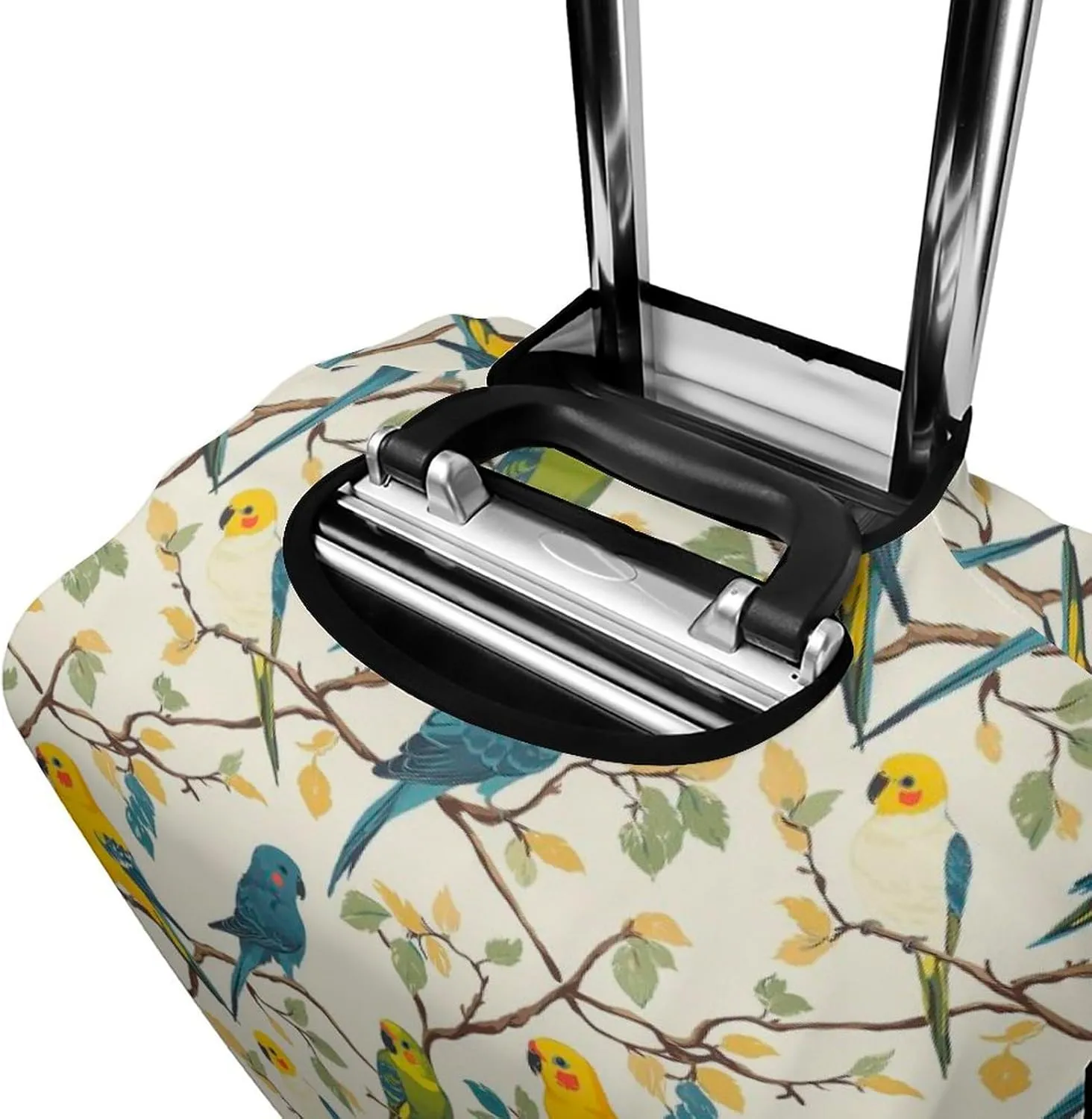 Parakeets Travel Suitcase Protector Luggage Cover Protective Washable Anti-scratch Baggage Cover