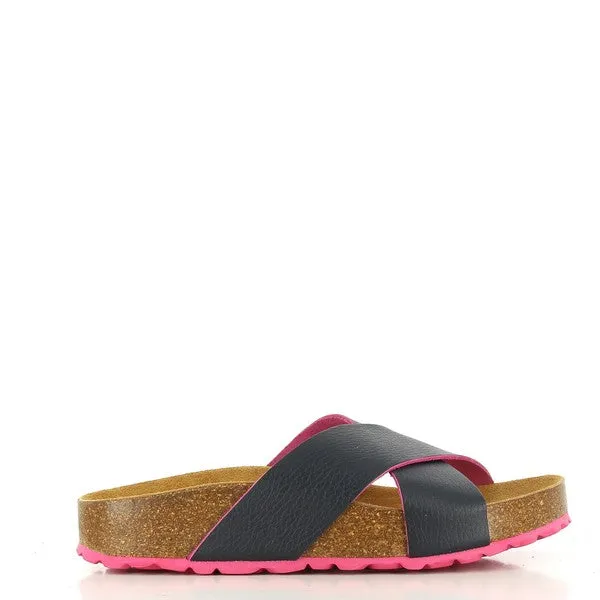 Plakton 341051 Navy Cross-Strap Sandals