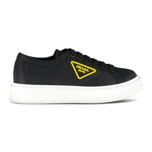 PRADA Nylon Triangle Logo Trainers Black