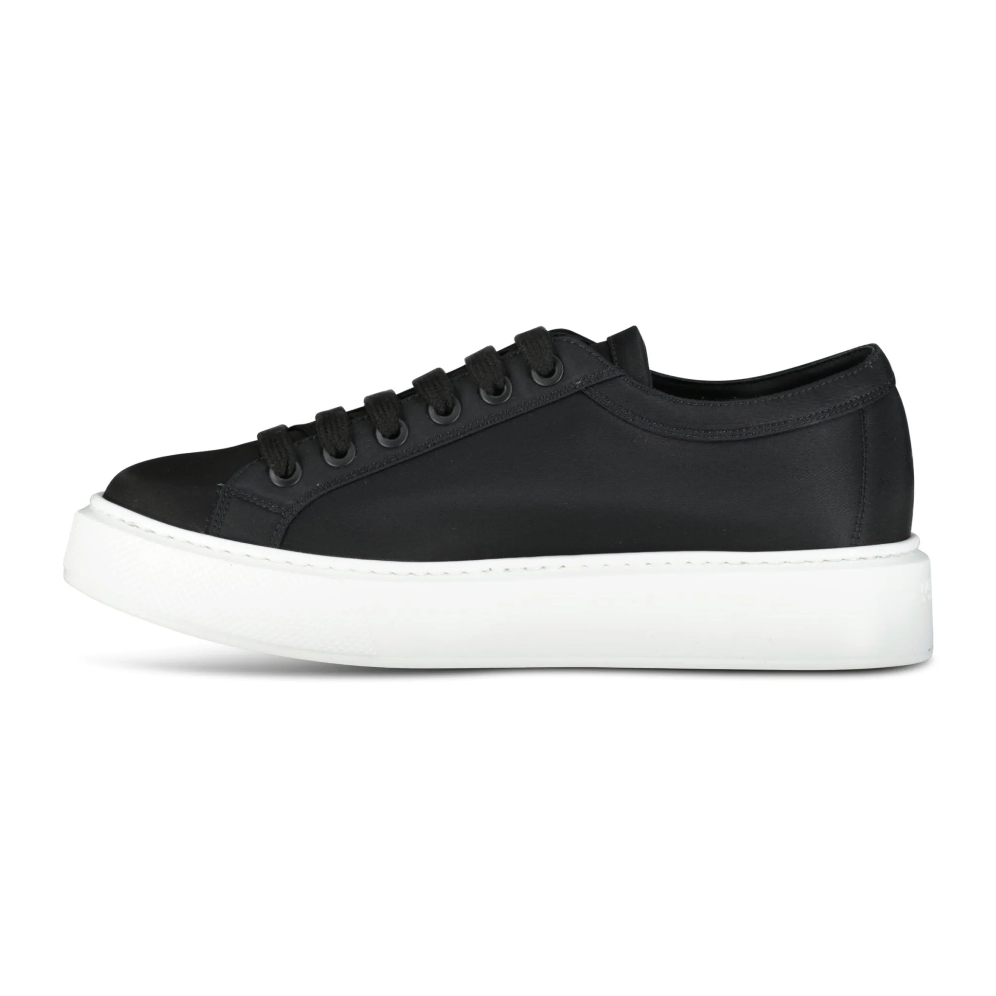 PRADA Nylon Triangle Logo Trainers Black