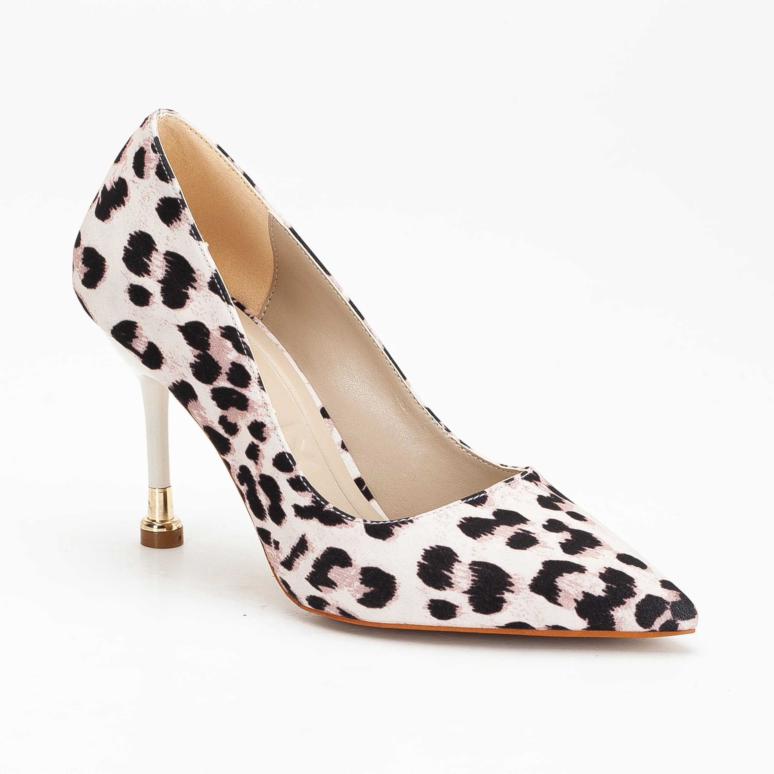 Raven Vegan Suede Pointed Toe Stiletto Pump | Zebra