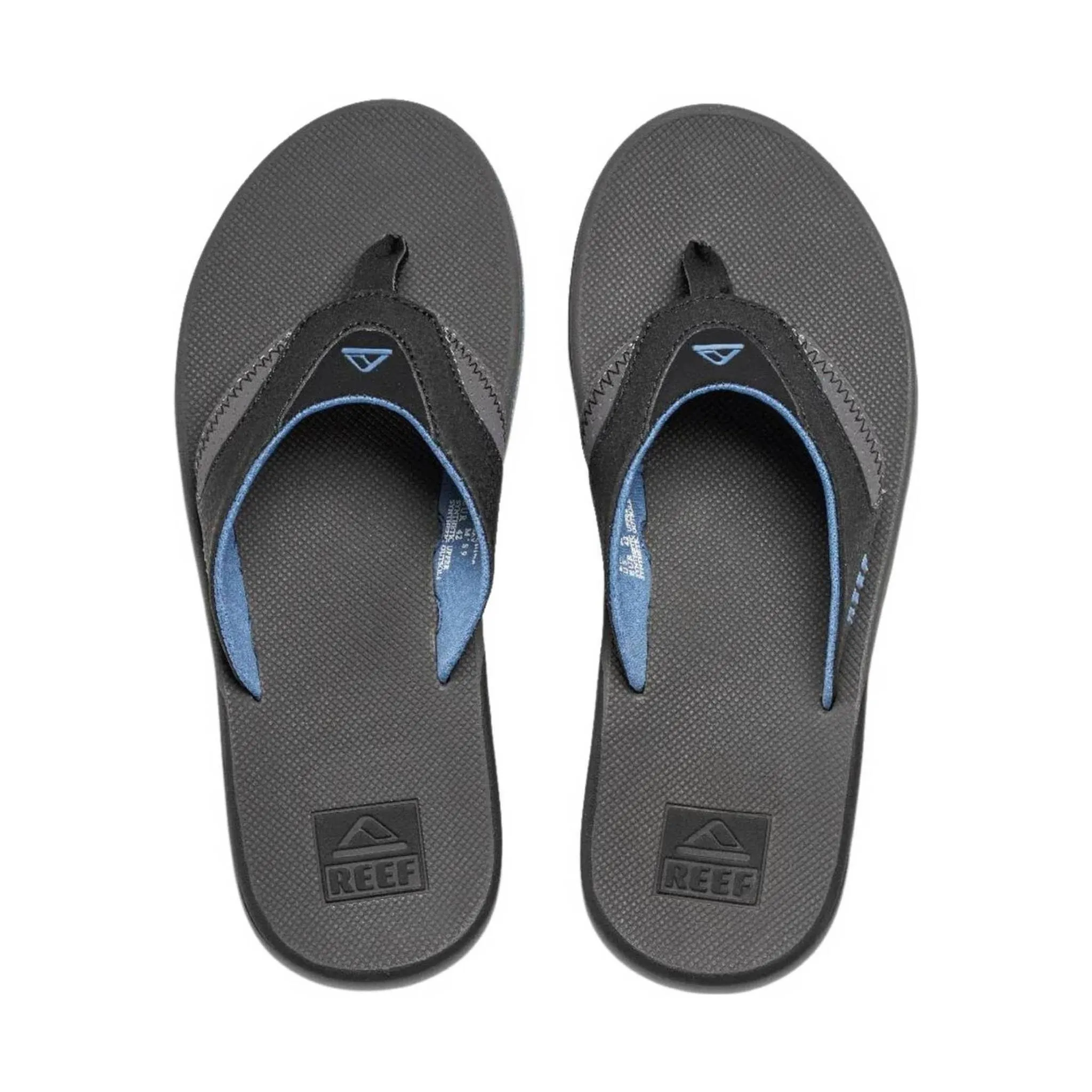 Reef Men's Fanning Flip Flop - Grey/Light Blue