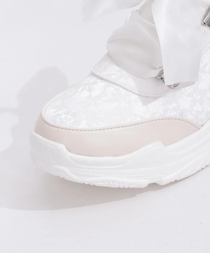 Satin Ribbon Sneakers