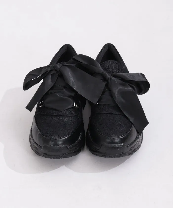 Satin Ribbon Sneakers