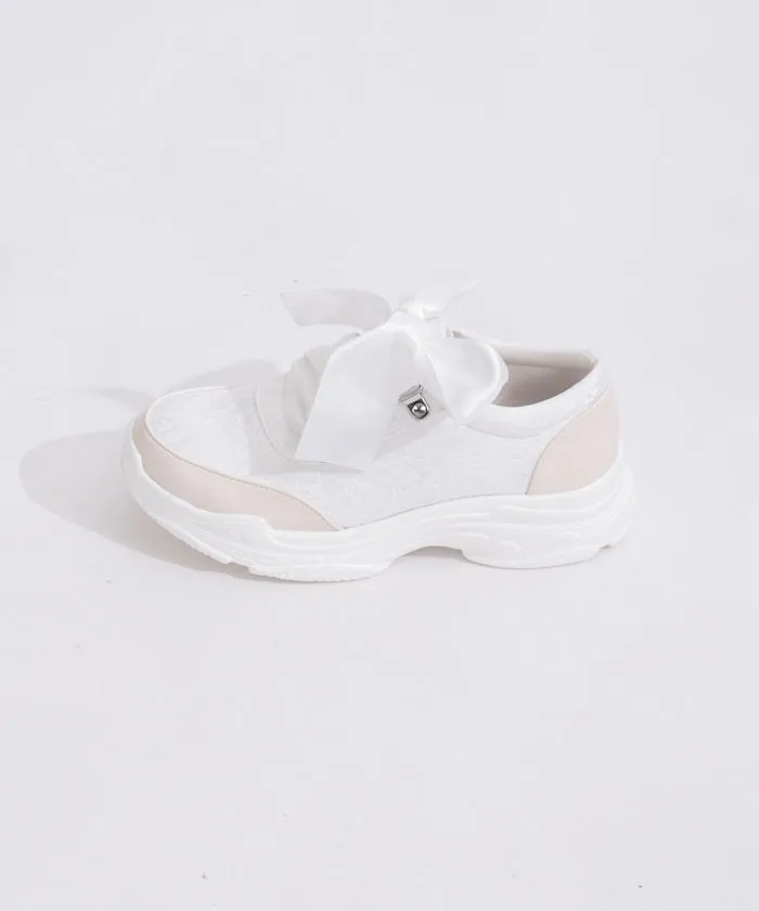 Satin Ribbon Sneakers