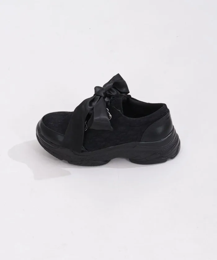 Satin Ribbon Sneakers