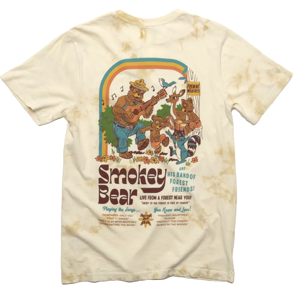 Smokey's Band Vintage Dyed Unisex Short Sleeve Tee