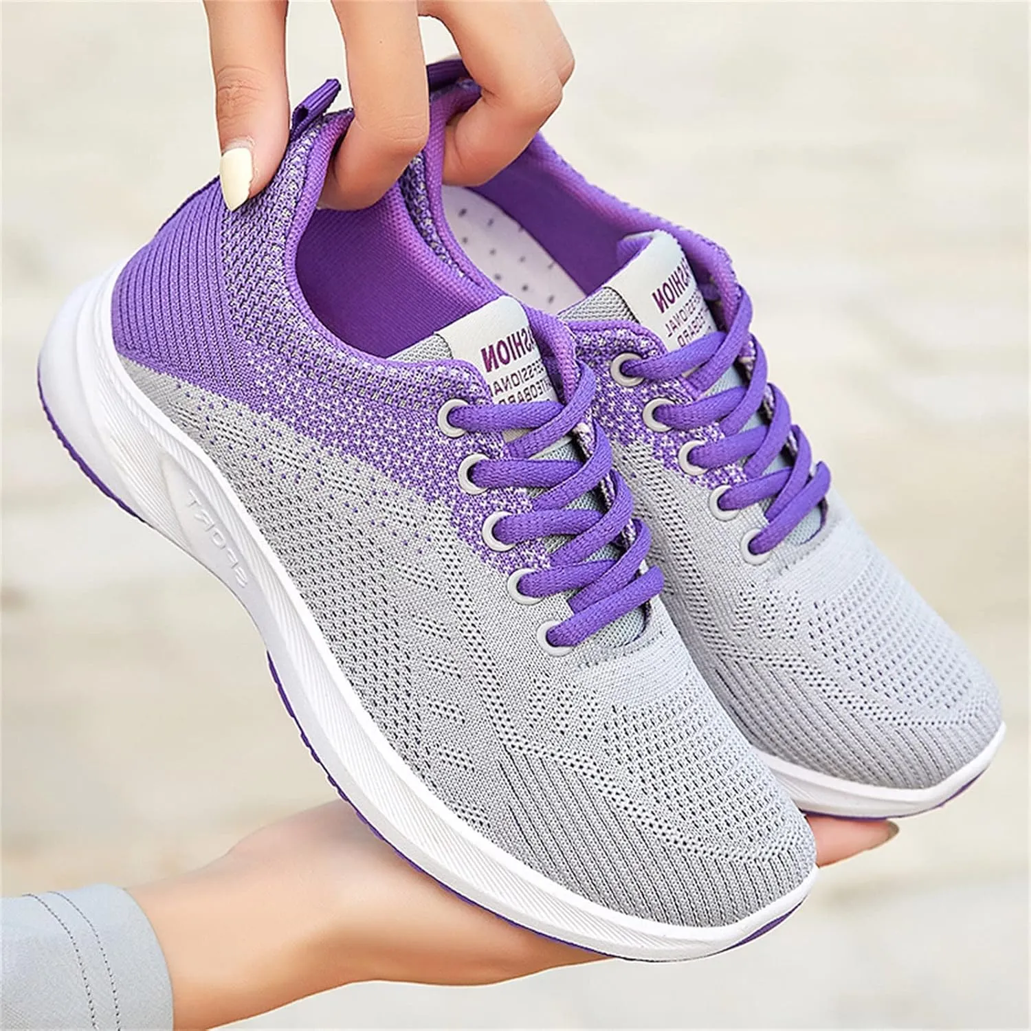 Sneakers for Women Casual Mesh Breathable Lace Up Walking Non Slip Work Shoes Women Athletic Women's Casual Shoes Casual Sneakers Black Tennis Shoe Trainers Shoe