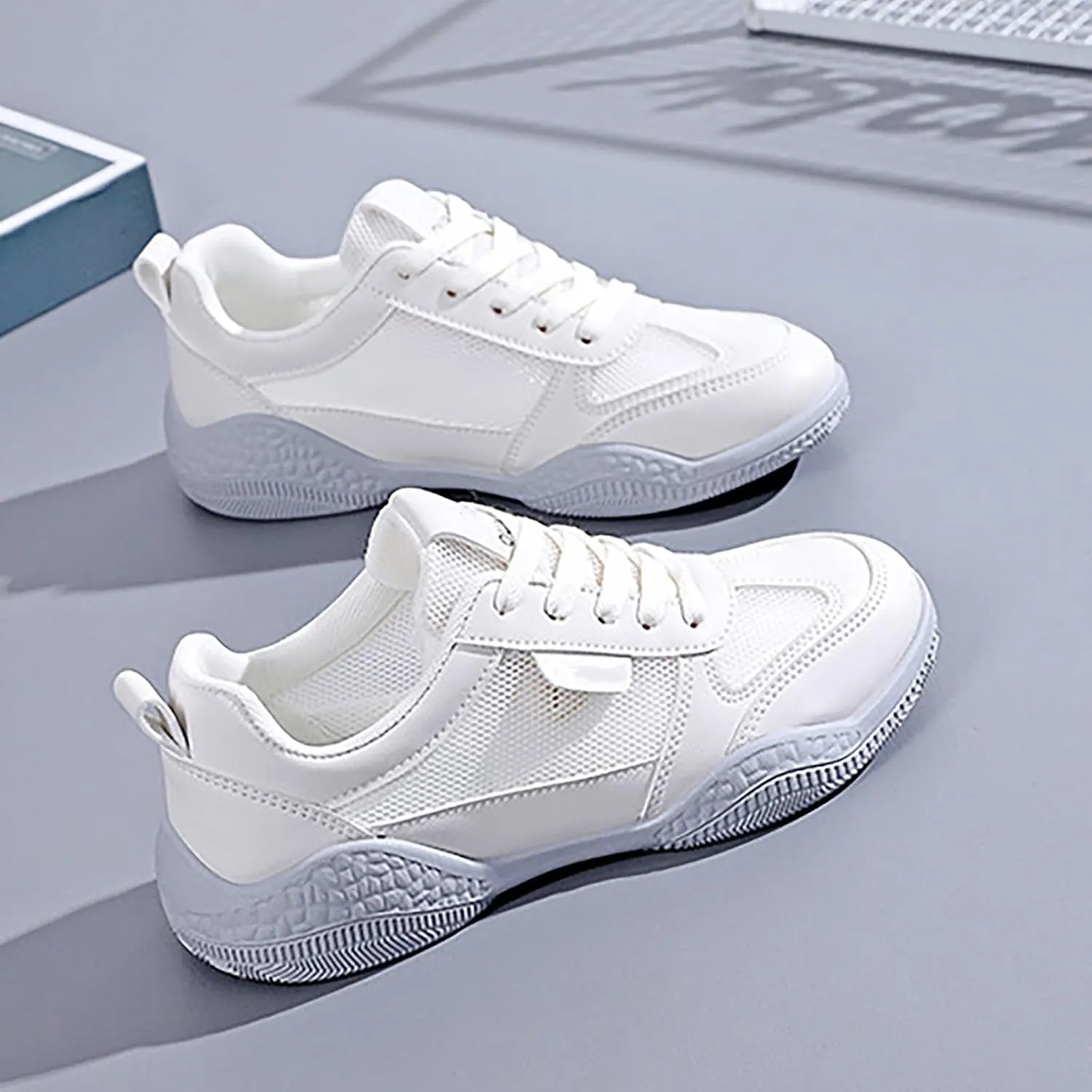 Sneakers for Women Running Shoes Fashion Walking Lace Up Womens Tennis Shoes Athletic Shoes Casual Shoes Sneakers Steel Toe Tennis Shoe Trainers Shoe