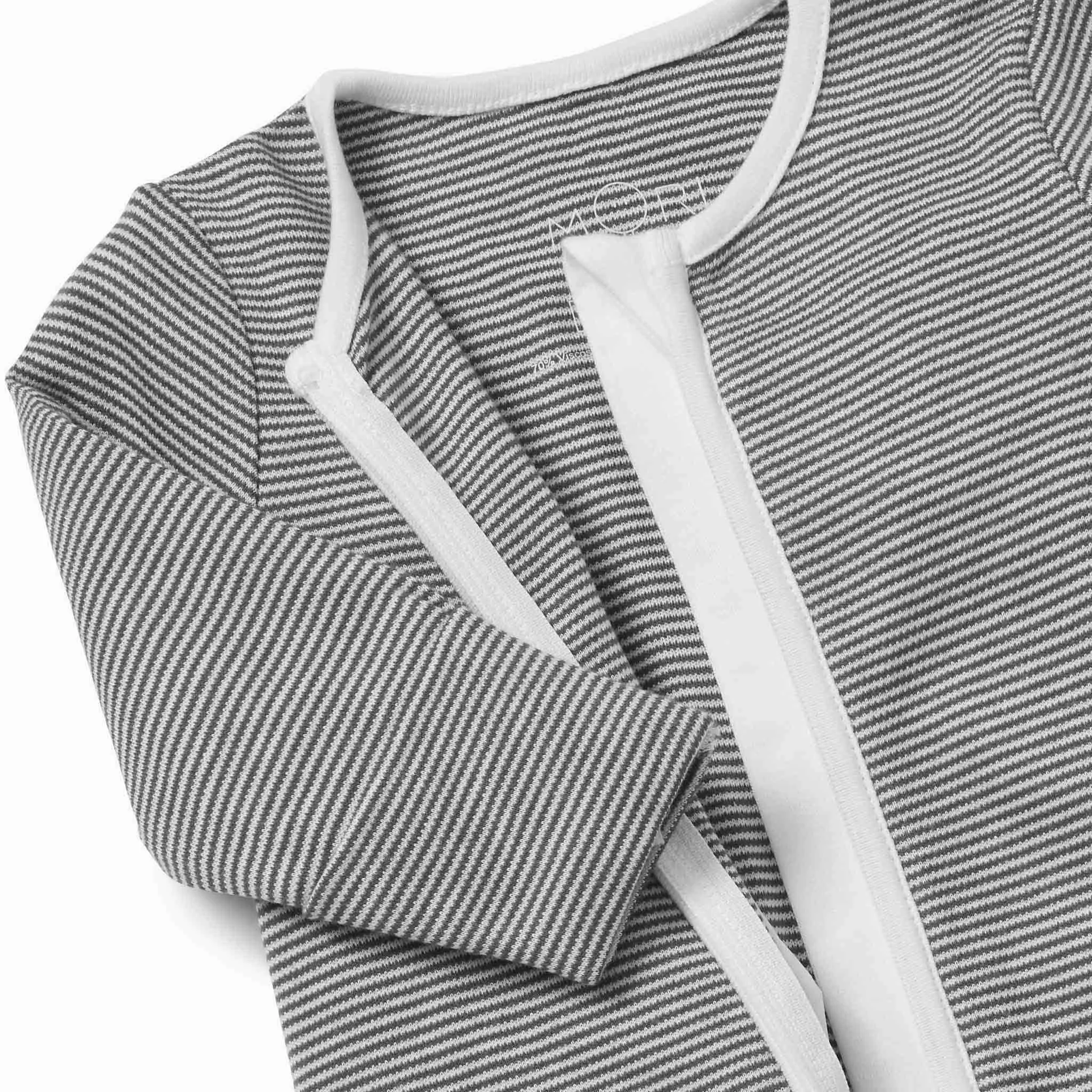 Stripey Zip-Up Sleep & Play One-Piece 4 Pack