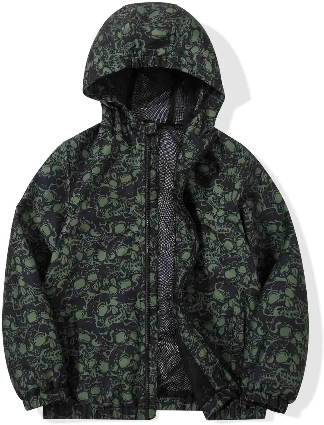 SUNDAY ROSE Boys Windbreaker Jacket Hooded Lightweight Windroof Water-resistant Outdoor Coats for Kids