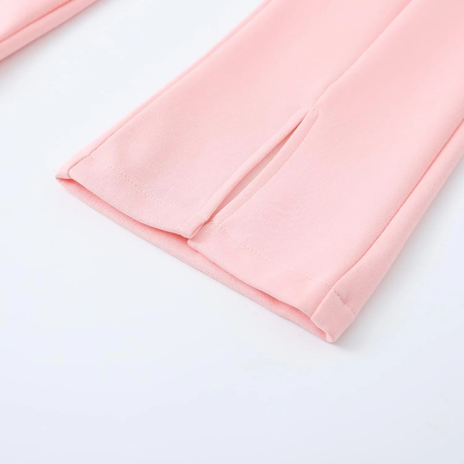 Toddler Kids Elastic Waist Bell Bottom Cotton Long High Waist Solid Stretch Yoga Trousers Slim Legging Trousers