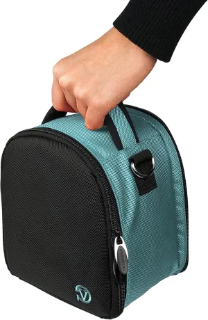 Travel Shoulder Bag Carrying Case (Blue) For Panasonic LUMIX DMC DSLR Professional SLR Camera