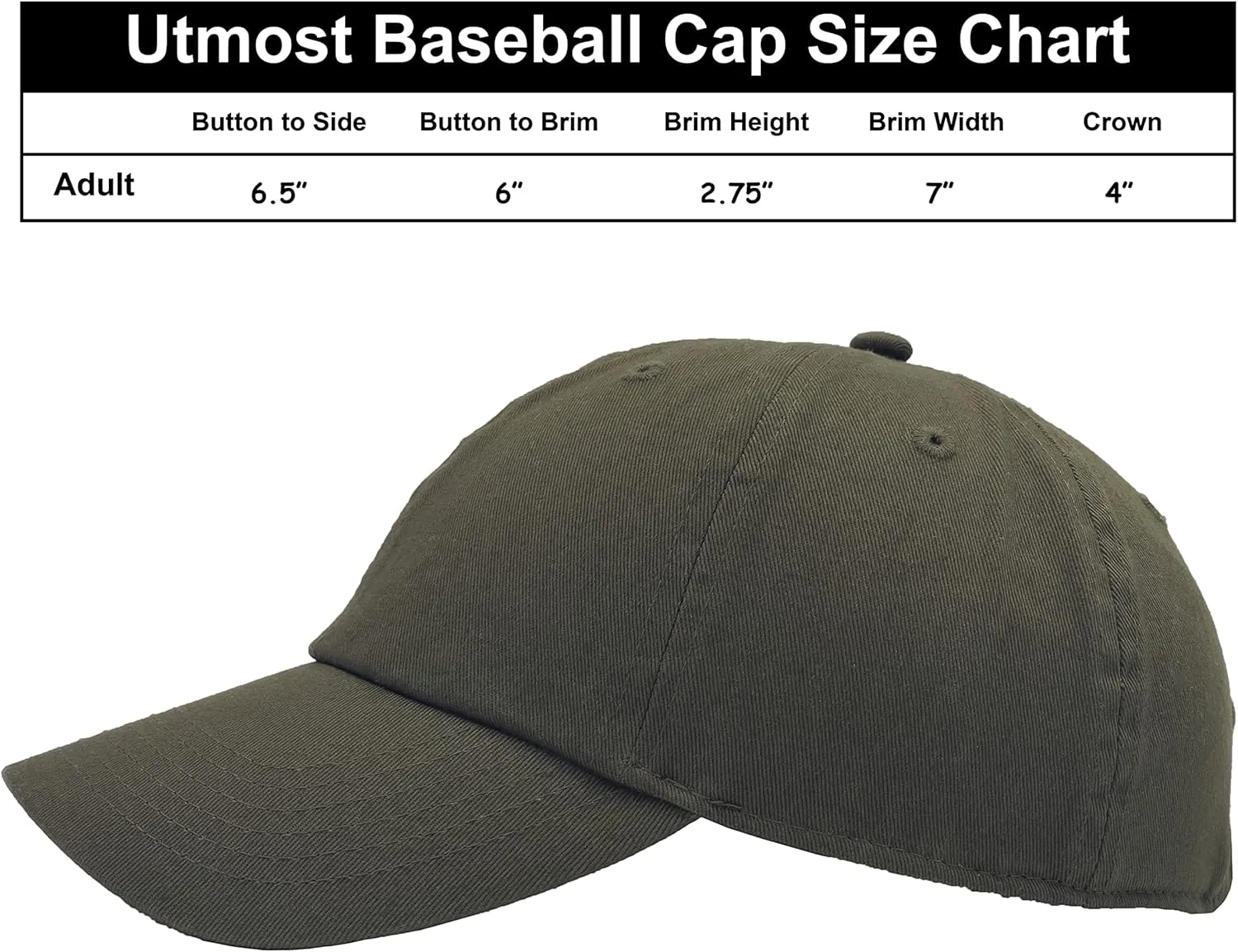 Utmost Unisex Classic Low Profile Cotton Baseball Cap Plain Blank Camoflauge Soft Unconstructed Adjustable Size Dad Hat