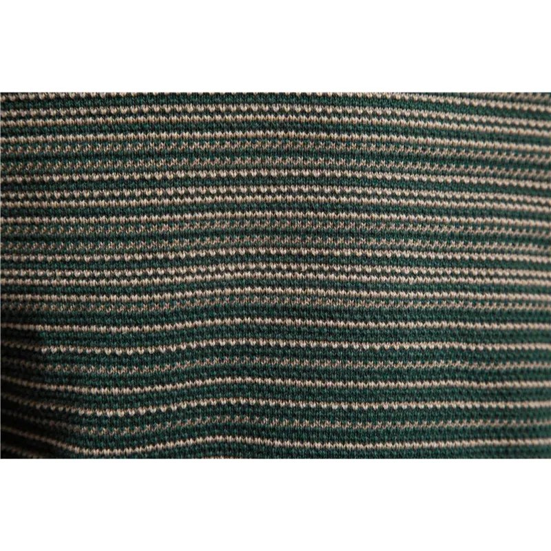 Vormvol - Meerkeurige Ronde Hals Heren Trui met Modern Streepdesign