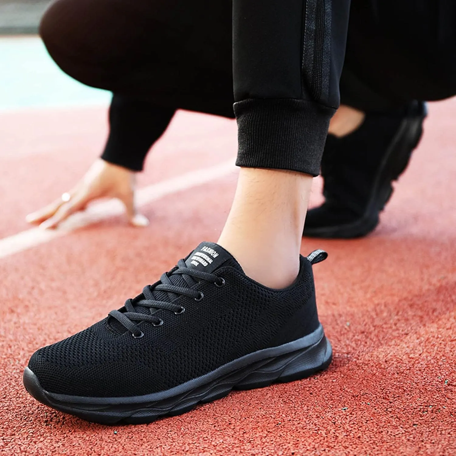 Women's Lace Up Road Running Shoes Wide Athletic Tennis Mens Running Shoes Walking Casual Shoes Slip On White Platform Sneakers Waterproof Tennis Shoe Cross Trainer Shoe