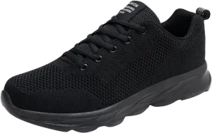 Women's Lace Up Road Running Shoes Wide Athletic Tennis Mens Running Shoes Walking Casual Shoes Slip On White Platform Sneakers Waterproof Tennis Shoe Cross Trainer Shoe