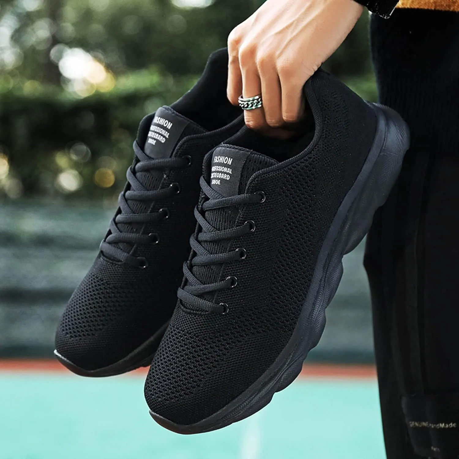 Women's Lace Up Road Running Shoes Wide Athletic Tennis Mens Running Shoes Walking Casual Shoes Slip On White Platform Sneakers Waterproof Tennis Shoe Cross Trainer Shoe