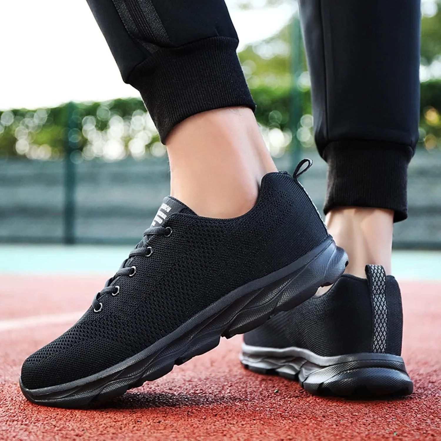 Women's Lace Up Road Running Shoes Wide Athletic Tennis Mens Running Shoes Walking Casual Shoes Slip On White Platform Sneakers Waterproof Tennis Shoe Cross Trainer Shoe