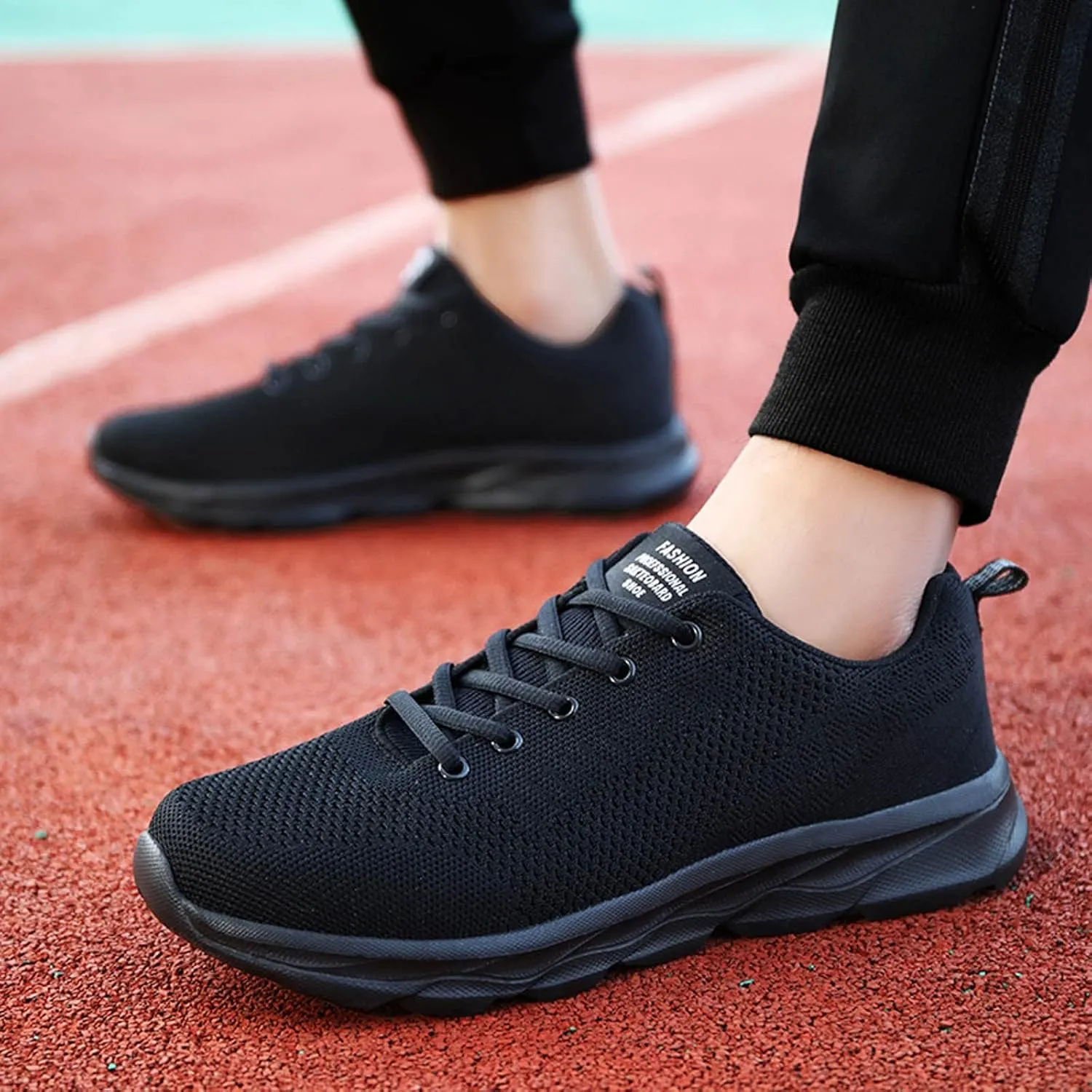Women's Lace Up Road Running Shoes Wide Athletic Tennis Mens Running Shoes Walking Casual Shoes Slip On White Platform Sneakers Waterproof Tennis Shoe Cross Trainer Shoe